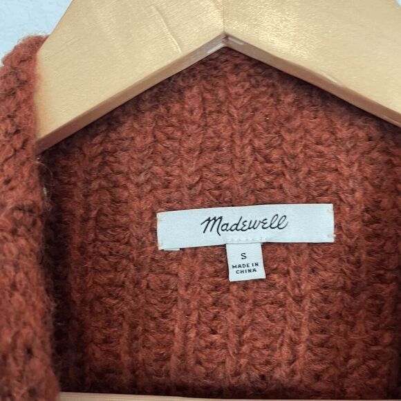 Madewell Heather Cinnabar Loretto Mockneck Pullover Sweater Women's Size Small - Picture 6 of 7
